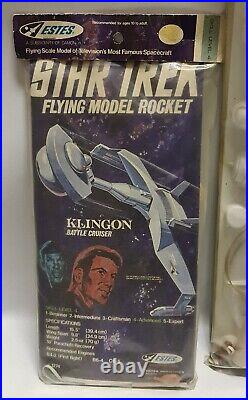 Star Trek Starship Enterprise, Klingon Battle Cruiser Flying Kits By Estes