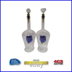 Star Trek Strange New Worlds? Authentic Prop? Glass Blue Rose Decanter (EACH)