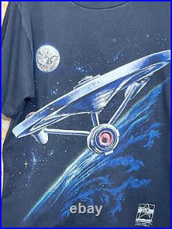 Star Trek T-Shirt Large Men's Changes Vintage USS Enterprise Original Ncc-1701