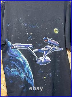 Star Trek T-Shirt Large Men's Changes Vintage USS Enterprise Original Ncc-1701