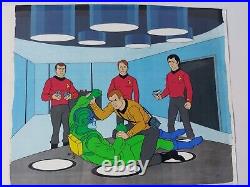 Star Trek TAS Hand Painted Cel & Background Pirates Of Orion (2 Cels)