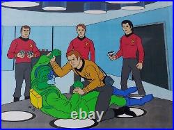 Star Trek TAS Hand Painted Cel & Background Pirates Of Orion (2 Cels)