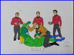 Star Trek TAS Hand Painted Cel & Background Pirates Of Orion (2 Cels)