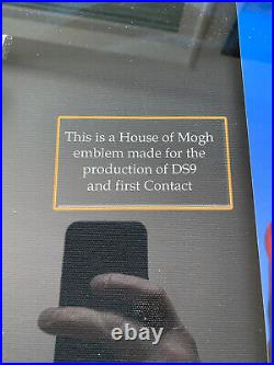 Star Trek TNG DS9 First Contact Worf Hause of Mogh emblem Original Prop