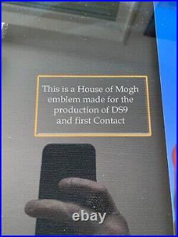 Star Trek TNG DS9 First Contact Worf House of Mogh Emblem Original Prop