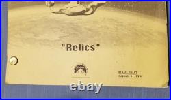 Star Trek TNG Final Draft Script Relics Original Signed By James Doohan Scotty