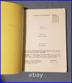 Star Trek TNG Final Draft Script Relics Original Signed By James Doohan Scotty