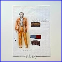 Star Trek TNG Original Costume Production Designed Artwork with swatches & COA