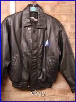 Star Trek TNG Original Vintage Leather Jacket 1990's XS Size