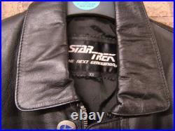 Star Trek TNG Original Vintage Leather Jacket 1990's XS Size