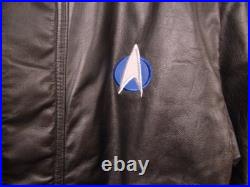 Star Trek TNG Original Vintage Leather Jacket 1990's XS Size