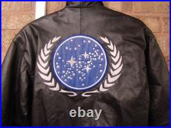 Star Trek TNG Original Vintage Leather Jacket 1990's XS Size