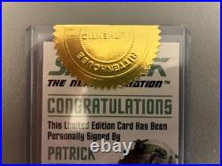 Star Trek TNG Patrick Stewart Locutus Of Borg NM Signed Case Incentive UNGRADED