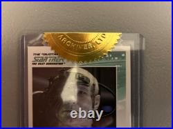 Star Trek TNG Patrick Stewart Locutus Of Borg NM Signed Case Incentive UNGRADED