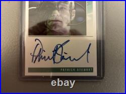 Star Trek TNG Patrick Stewart Locutus Of Borg NM Signed Case Incentive UNGRADED