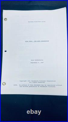 Star Trek TNG Writers / Directors Guide (1987) Gene Roddenberry Original