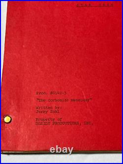 Star Trek TOS 1966 Original Script THE CORBOMITE MANEUVER Signed William Shatner