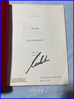 Star Trek TOS 1966 Original Script THE CORBOMITE MANEUVER Signed William Shatner