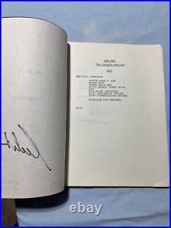 Star Trek TOS 1966 Original Script THE CORBOMITE MANEUVER Signed William Shatner