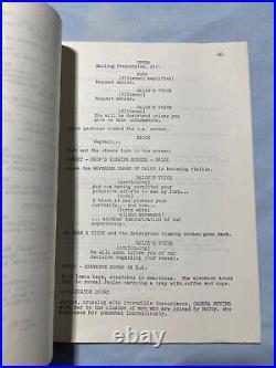 Star Trek TOS 1966 Original Script THE CORBOMITE MANEUVER Signed William Shatner