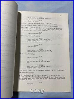 Star Trek TOS 1966 Original Script THE CORBOMITE MANEUVER Signed William Shatner