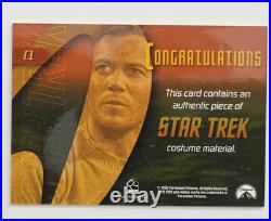 Star Trek TOS 35th Anniversary Ultra Rare C1 Captain James T. Kirk Costume Card