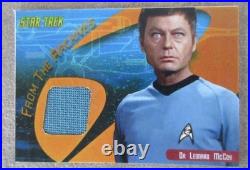 Star Trek TOS Dr McCOY Costume Card Science Original Fabric Prop, relic archives