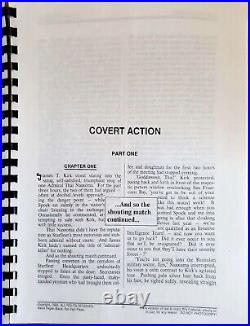 Star Trek TOS Fanzine Covert Action SLASH Kirk/Spock Novel by Alexis Fag 1993