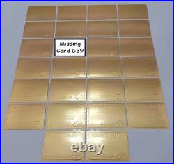 Star Trek TOS Original Season 2 25 of 26 Card Gold Plaque Set G30-55 MINUS G39