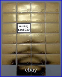 Star Trek TOS Original Season 2 25 of 26 Card Gold Plaque Set G30-55 MINUS G39