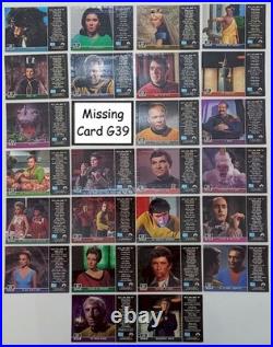 Star Trek TOS Original Season 2 25 of 26 Card Gold Plaque Set G30-55 MINUS G39