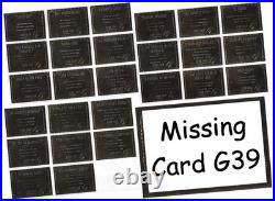 Star Trek TOS Original Season 2 25 of 26 Card Gold Plaque Set G30-55 MINUS G39