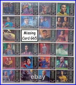 Star Trek TOS Original Season 3 23 of 24 Card Gold Plaque Set G56-79 MINUS G65
