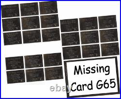 Star Trek TOS Original Season 3 23 of 24 Card Gold Plaque Set G56-79 MINUS G65
