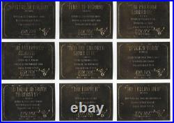 Star Trek TOS Original Season 3 23 of 24 Card Gold Plaque Set G56-79 MINUS G65