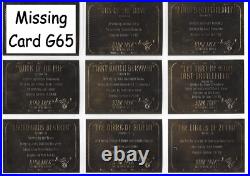 Star Trek TOS Original Season 3 23 of 24 Card Gold Plaque Set G56-79 MINUS G65
