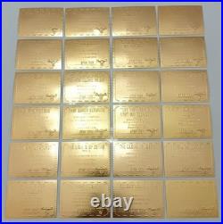 Star Trek TOS Original Season 3 24 Card Gold Plaque Set G56-79 Fleer/Skybox 99