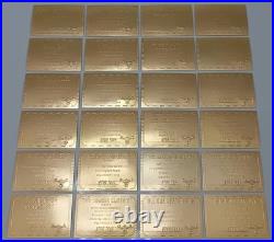 Star Trek TOS Original Season 3 24 Card Gold Plaque Set G56-79 Fleer/Skybox 99