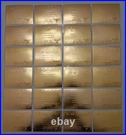 Star Trek TOS Original Season 3 24 Card Gold Plaque Set G56-79 Fleer/Skybox 99