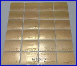 Star Trek TOS Original Season 3 24 Card Gold Plaque Set G56-79 Fleer/Skybox 99