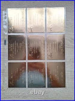 Star Trek TOS Original Series Season 3 (Three) 23 Card Gold Plaque Part Set