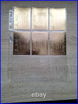 Star Trek TOS Original Series Season 3 (Three) 23 Card Gold Plaque Part Set