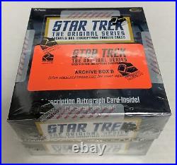 Star Trek TOS The Original Series Archives Inscriptions Sealed Archive Box A & B