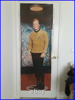 Star Trek TOS, Vintage 1976 6' Kirk & Spock Posters, Door Size