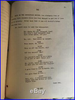 Star Trek TROUBLE With TRIBBLES Original Outline For Script From 1967