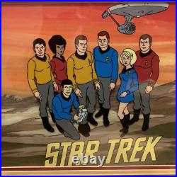 Star Trek The Animated Series Filmation Original Layered Cel Entire Crew COA
