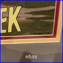 Star Trek The Animated Series Filmation Original Layered Cel Entire Crew COA
