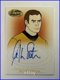 Star Trek The Complete Animated Adventures Autograph A1 William Shatner Auto