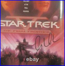 Star Trek The Final Frontier 11x17 Poster Signed Autographed William Shatner COA