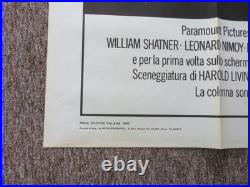 Star Trek The Motion Picture Italian 4 Foglio Poster William Shatner Nimoy 1980